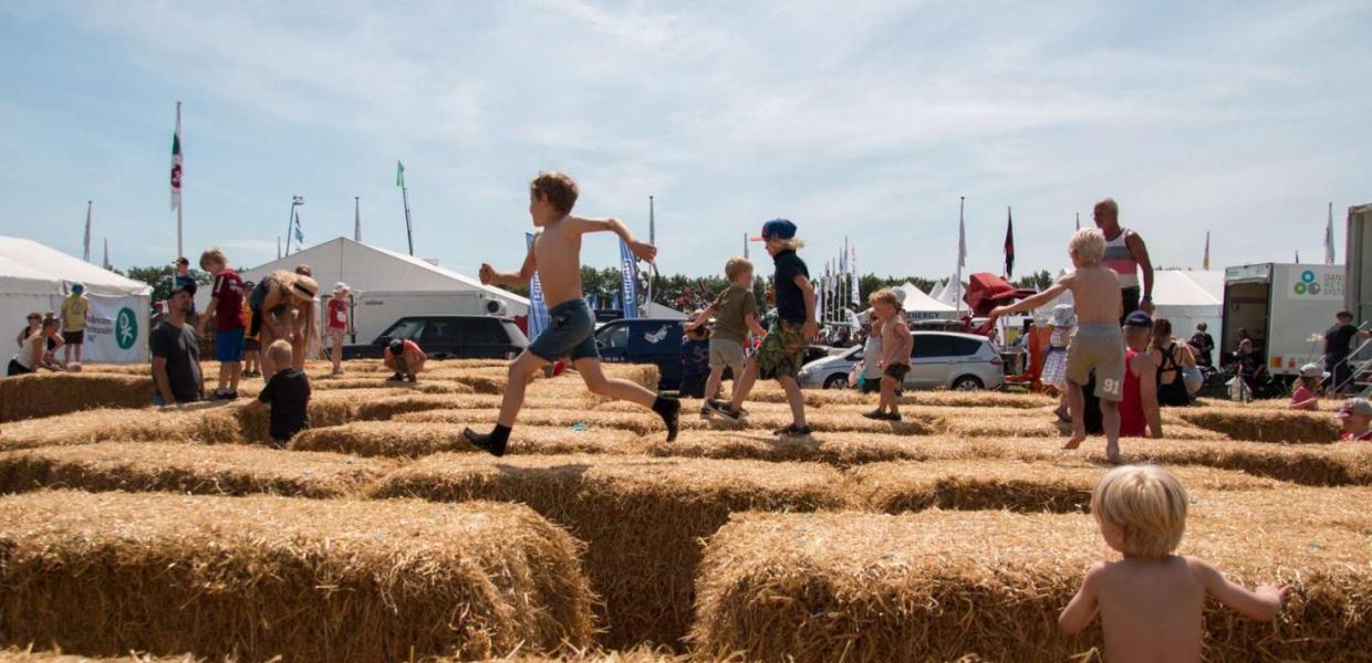 Børn leger til Roskilde Dyrskue